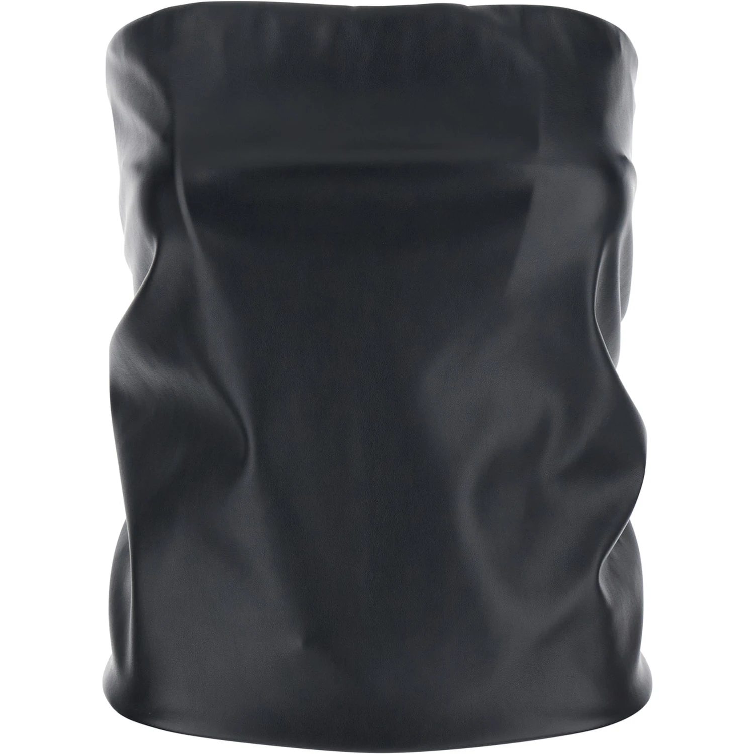 Lindsey Black Bandeau Top with V-Neck on the Back in Tech Fabric Woman