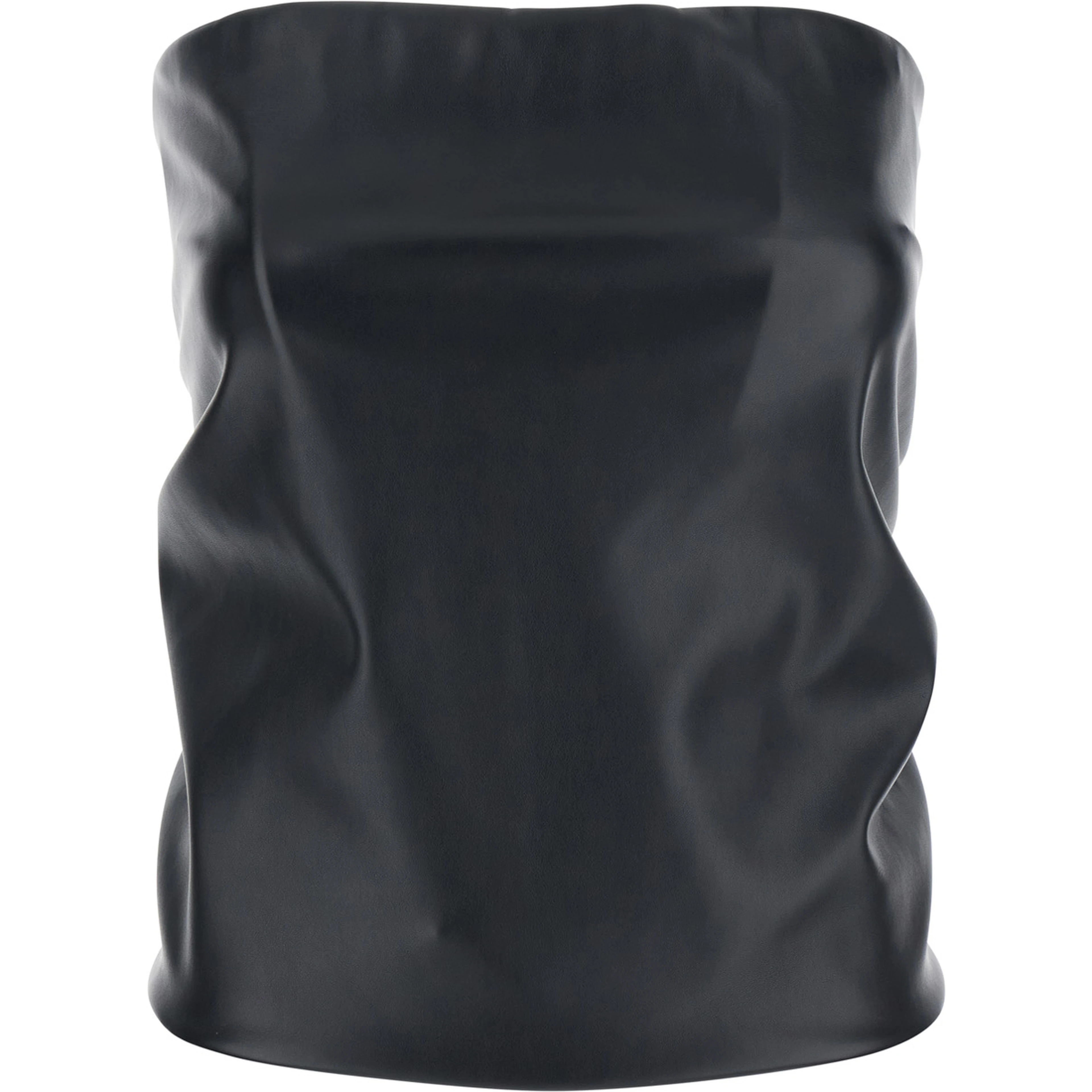 Lindsey Black Bandeau Top with V-Neck on the Back in Tech Fabric Woman