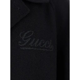 Black Single-Breasted Coat with Wide Notched Revers and Belt in Wool Man