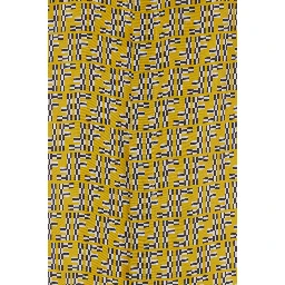 Yellow Shirt with Fendi Labyrinth Motiv in Silk Man