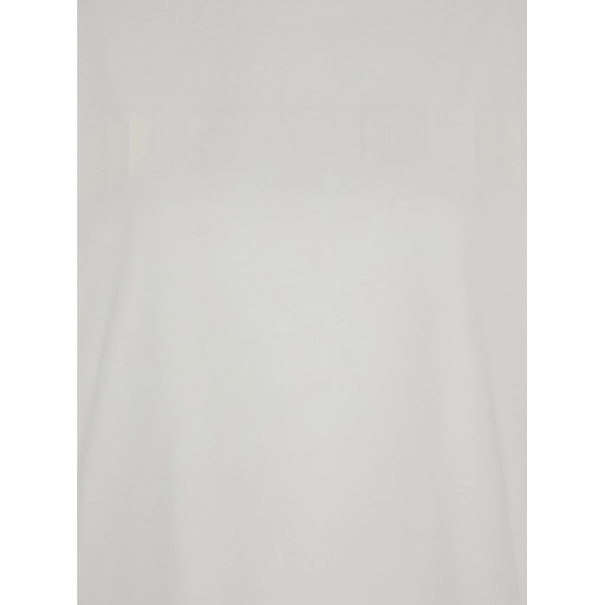 White Crewneck T-Shirt with Tonal Logo Print on the Front in Cotton Woman