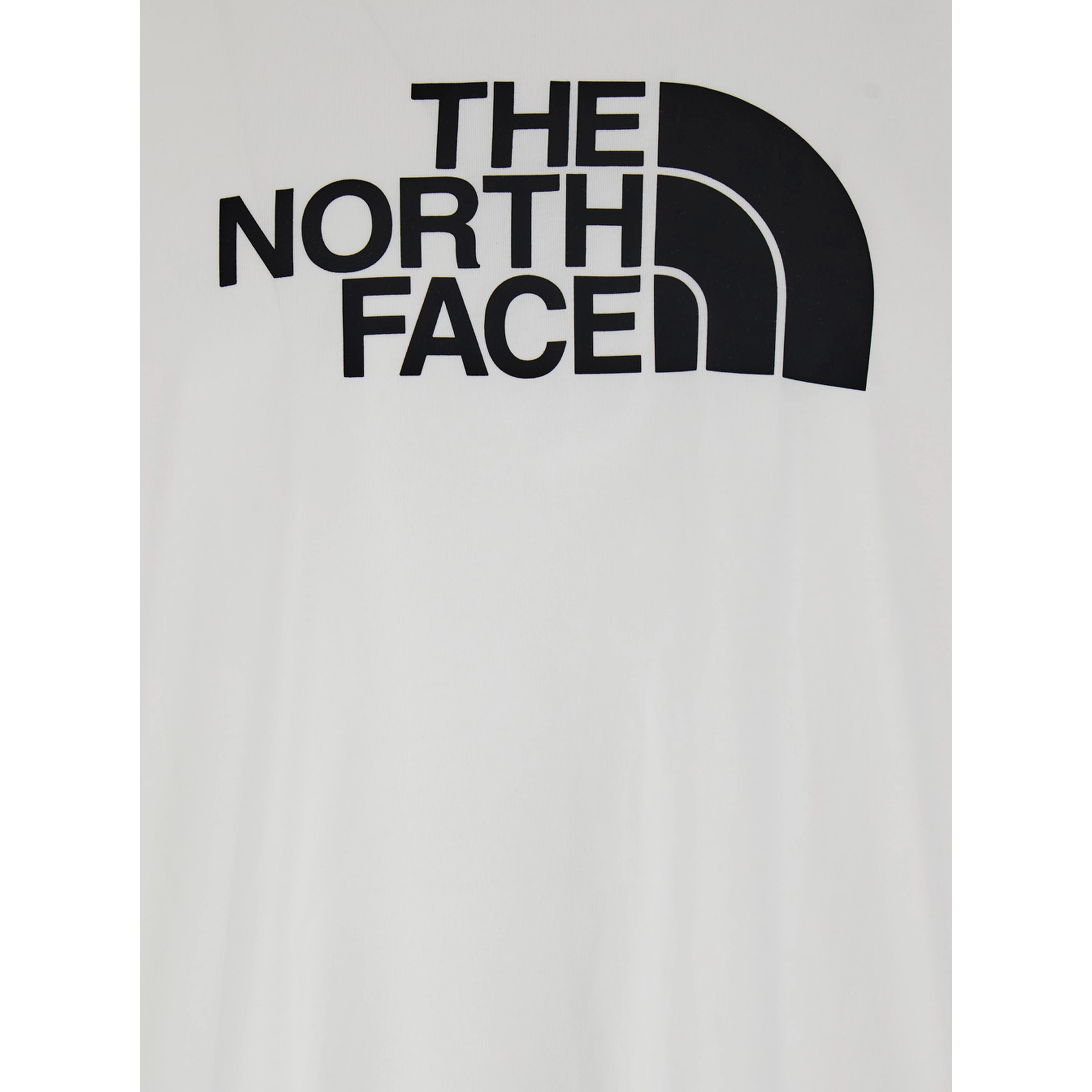White T-Shirt with Maxi Logo Printed on the Front and Back in Cotton Blend Man