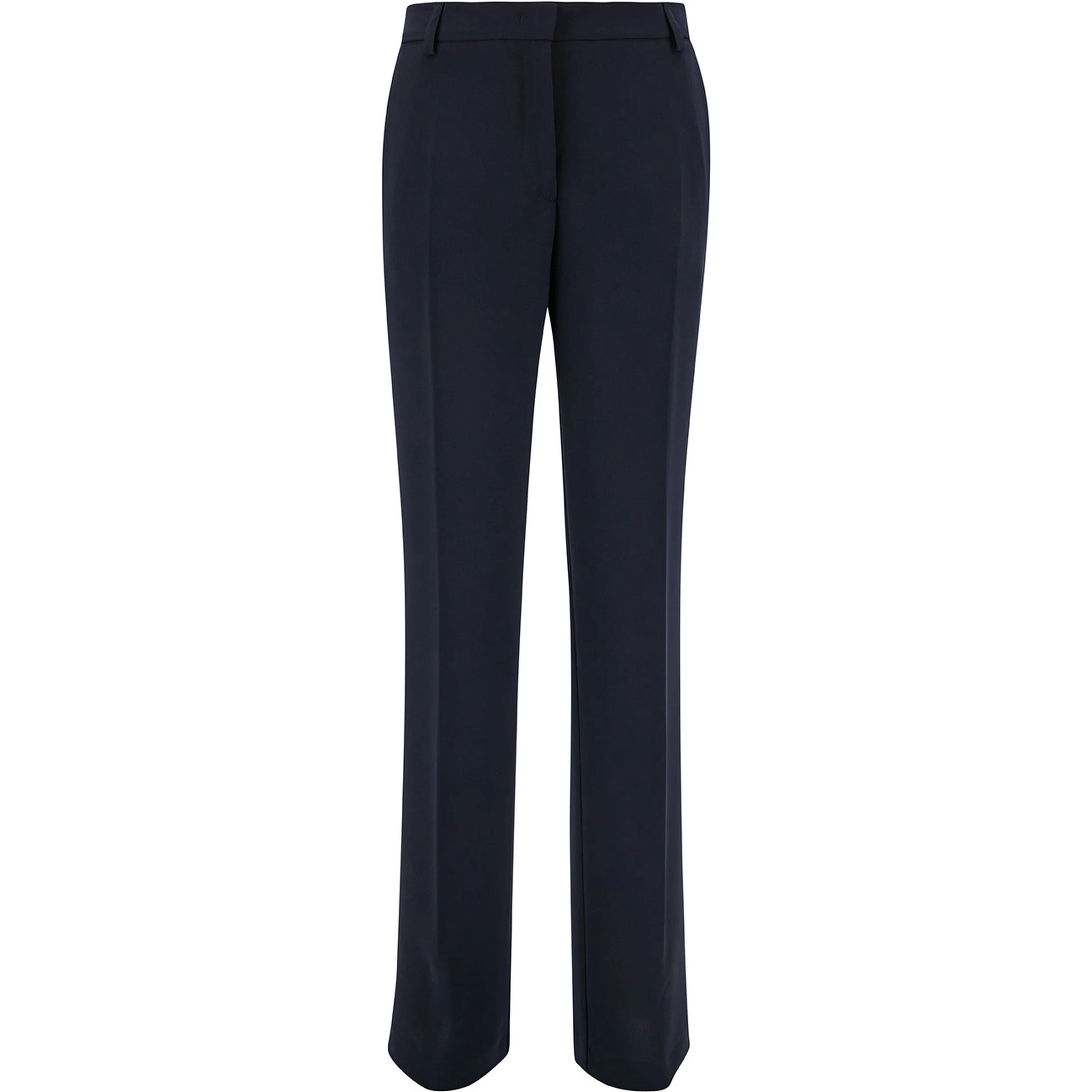 Blue Straight Pants with Concealed Closure in Candy Woman