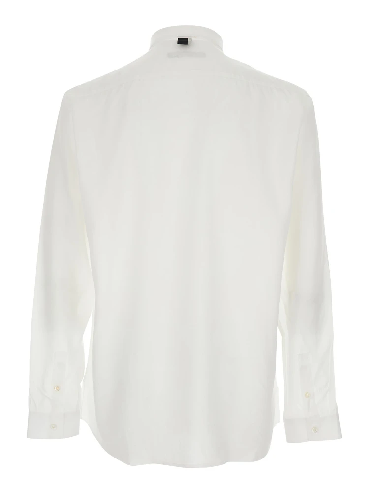 White Shirt with Classic Collar in Tech Fabric Man alternative