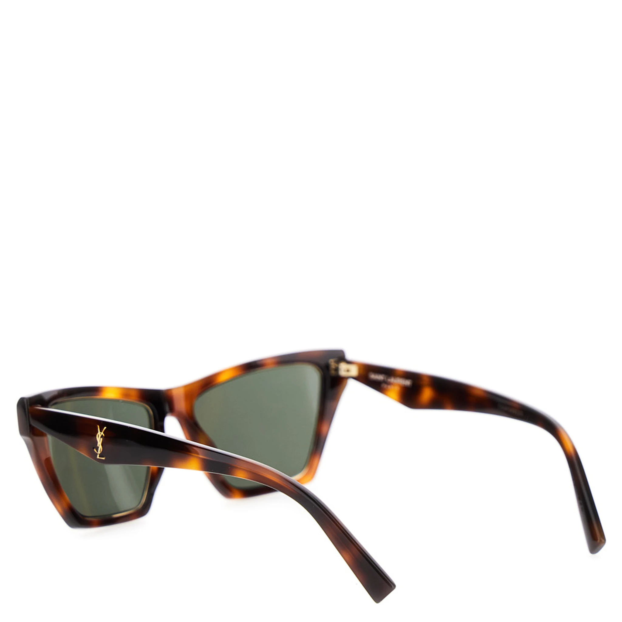 Brown Sunglasses with Tortoiseshell Print and Cassandre Logo on Temples in Acetate Woman