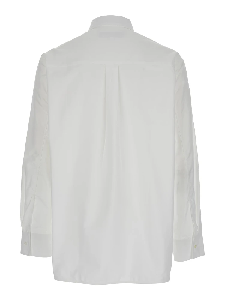 White Shirt with Classic Collar in Cotton Man alternative