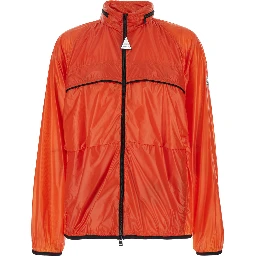 Anubis Orange Jacket with Foldable Design and Iconic Logo Patch in Lightweight Nylon Man