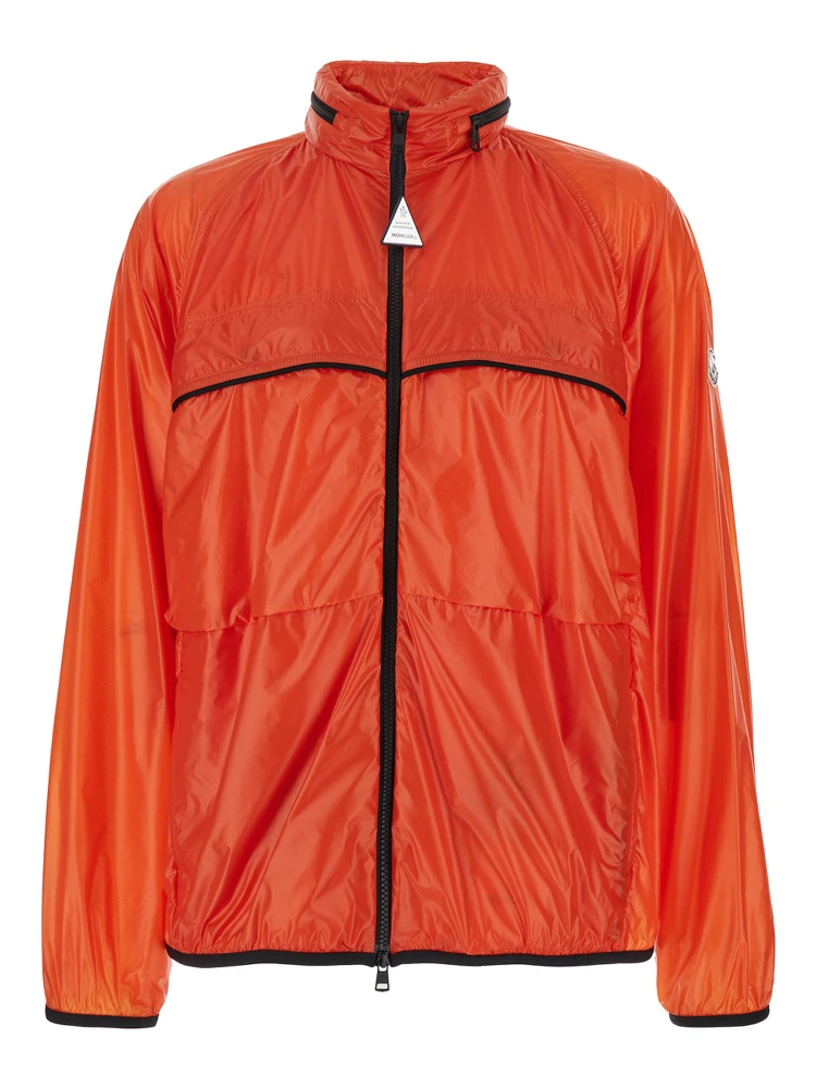 Anubis Orange Jacket with Foldable Design and Iconic Logo Patch in Lightweight Nylon Man