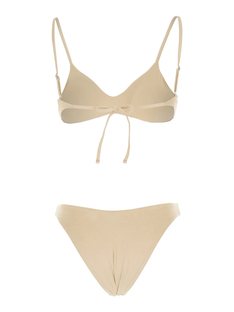 Beige Sequin Bikini in Tech Fabrich Stretch Woman alternative