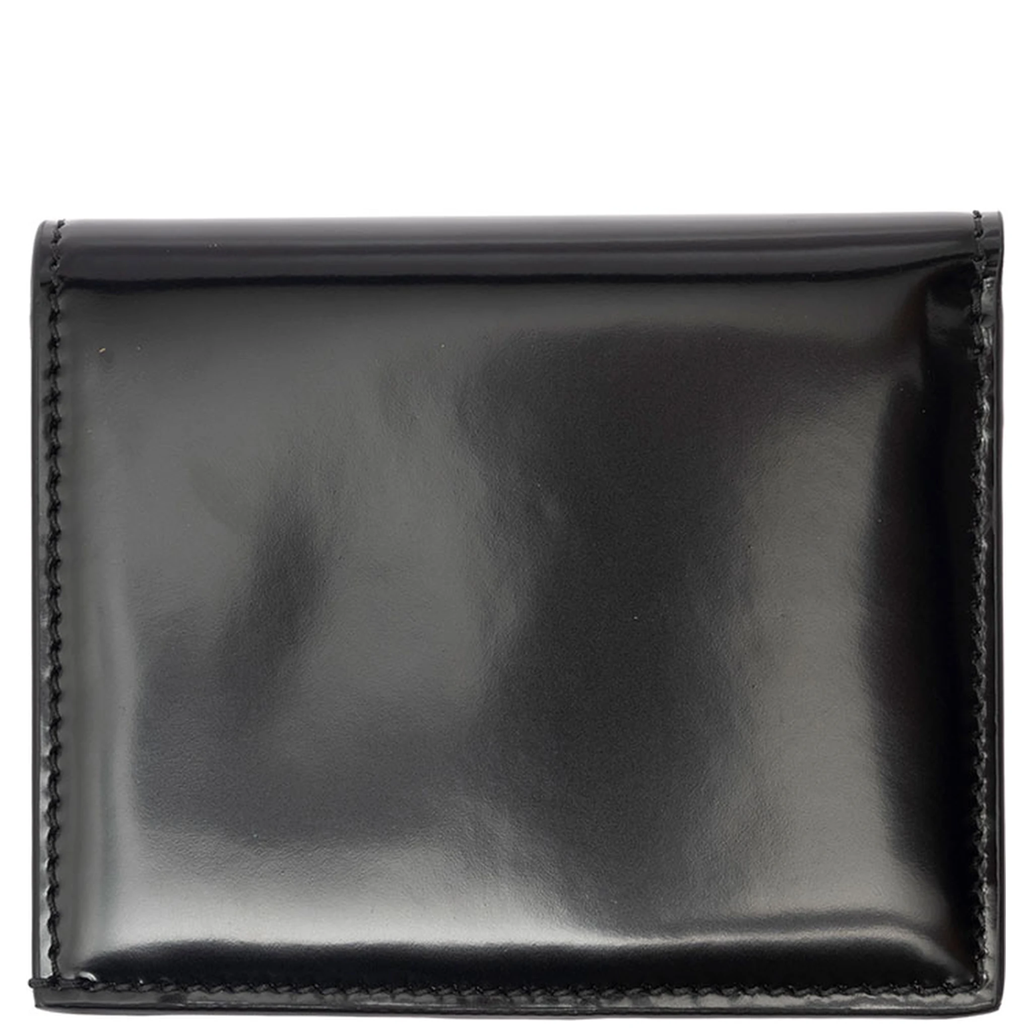Wanda Black Wallet with Gancini Closure in Patent Leather Woman