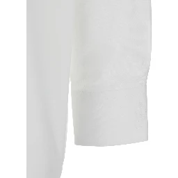 White Shirt with Classic Collar in Cotton Man