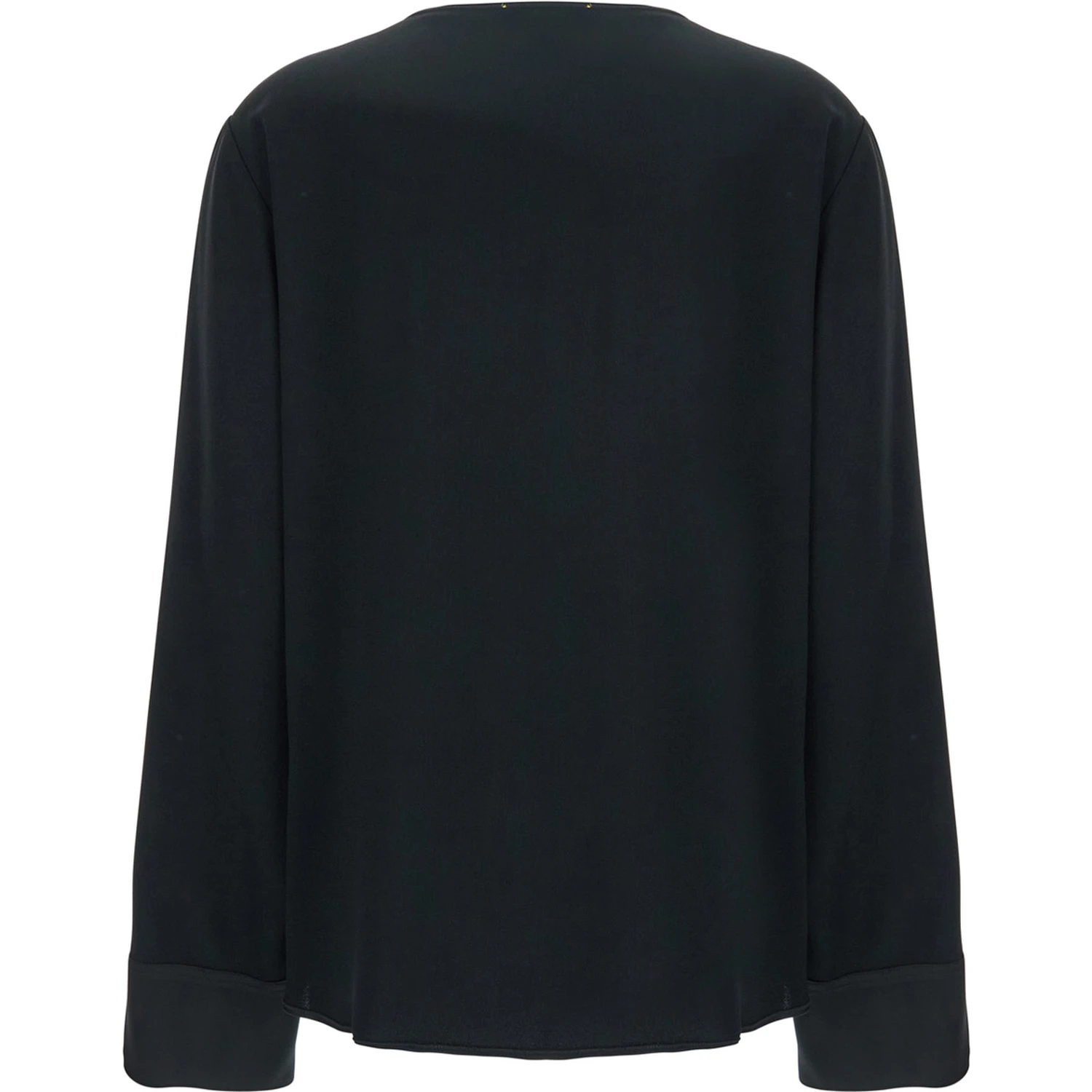 Black V-Neck Sweater in Acetate Blend Woman