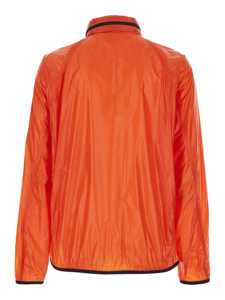 Anubis Orange Jacket with Foldable Design and Iconic Logo Patch in Lightweight Nylon Man alternative
