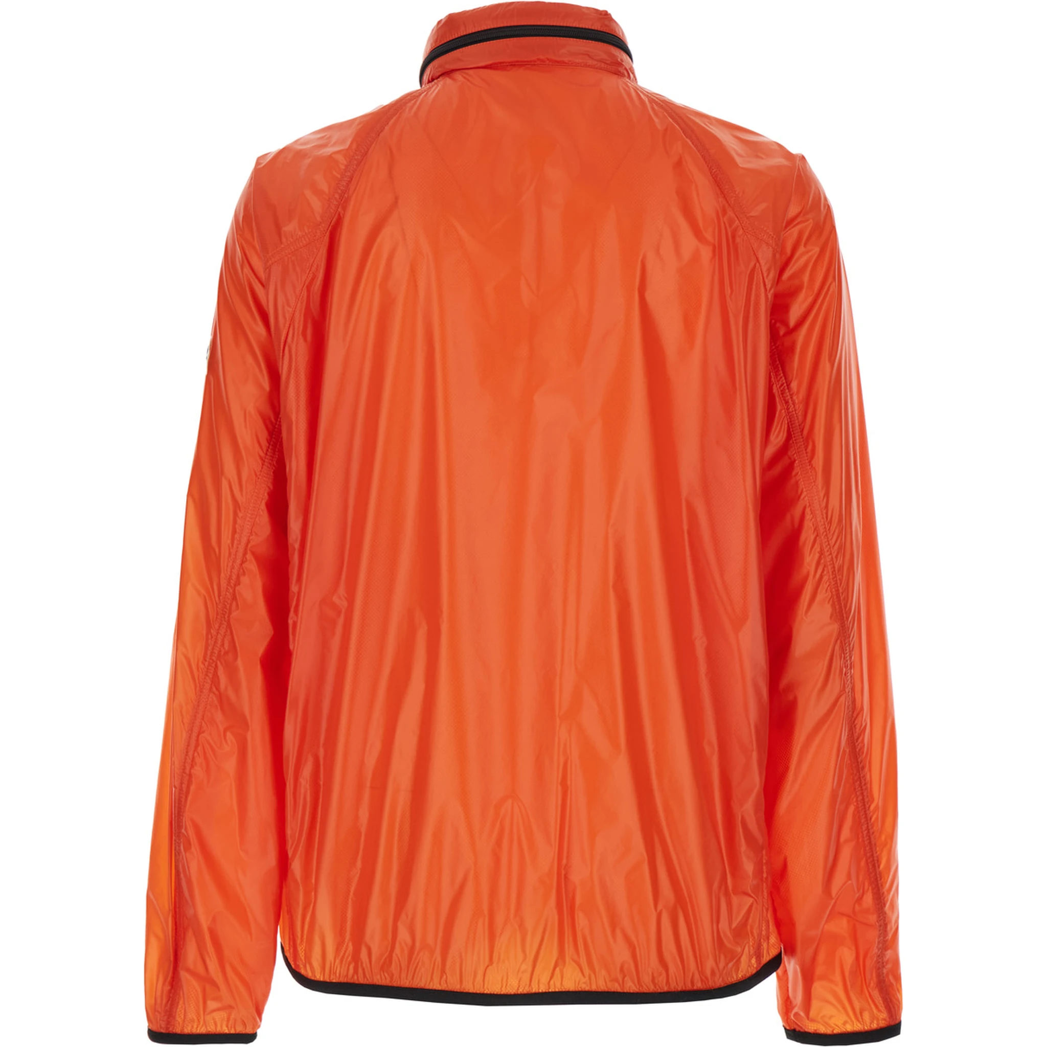 Anubis Orange Jacket with Foldable Design and Iconic Logo Patch in Lightweight Nylon Man