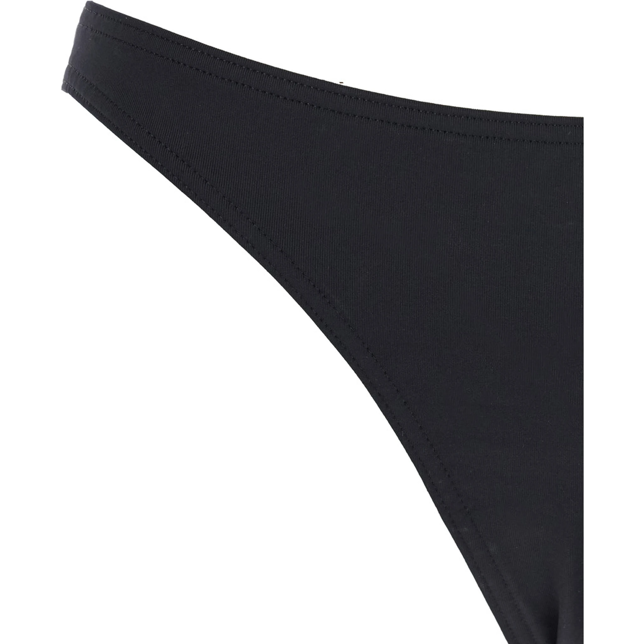 Fripon Black Bikini Bottoms with Low Waist in Tech Fabric Stretch Woman