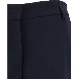 Blue Straight Pants with Concealed Closure in Candy Woman