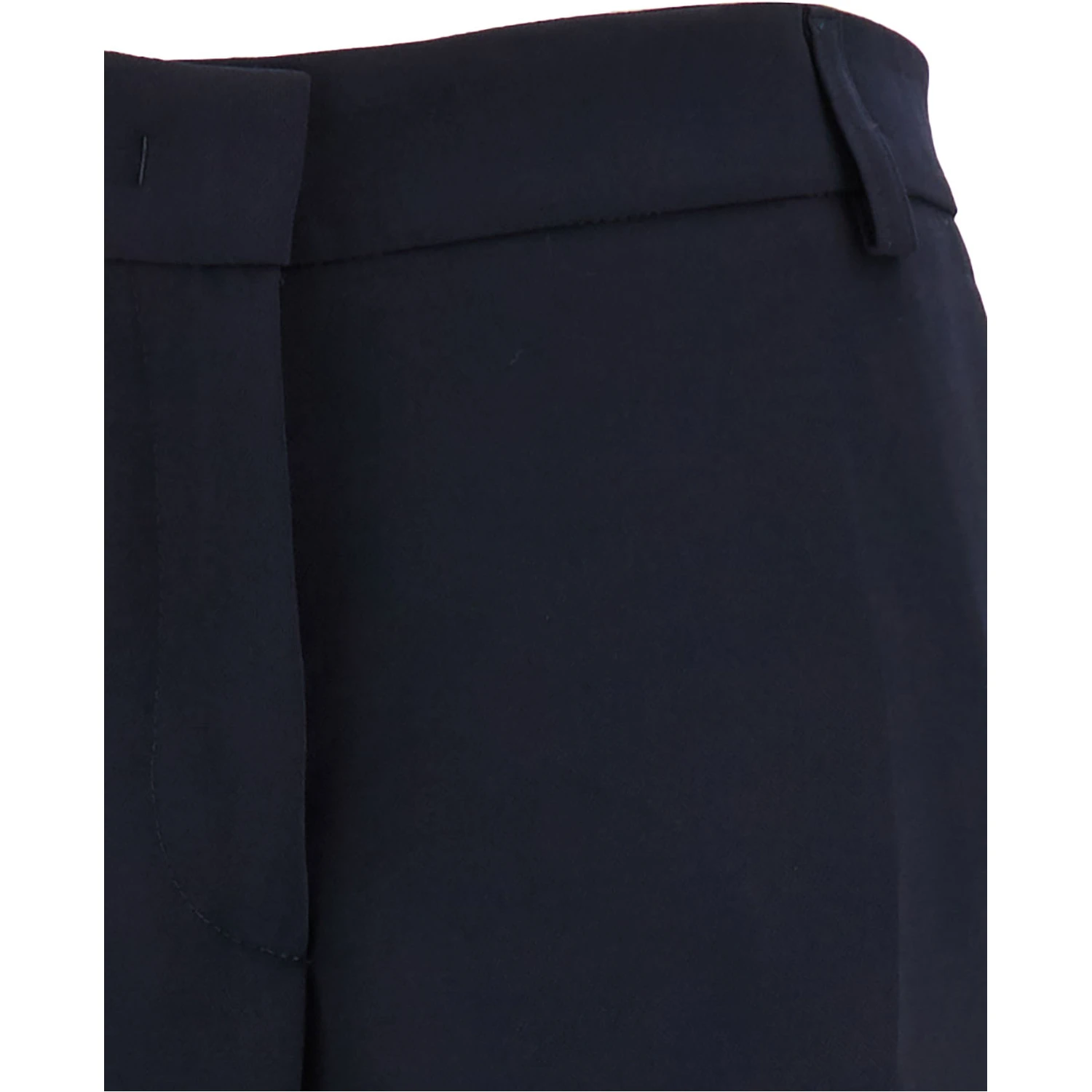 Blue Straight Pants with Concealed Closure in Candy Woman