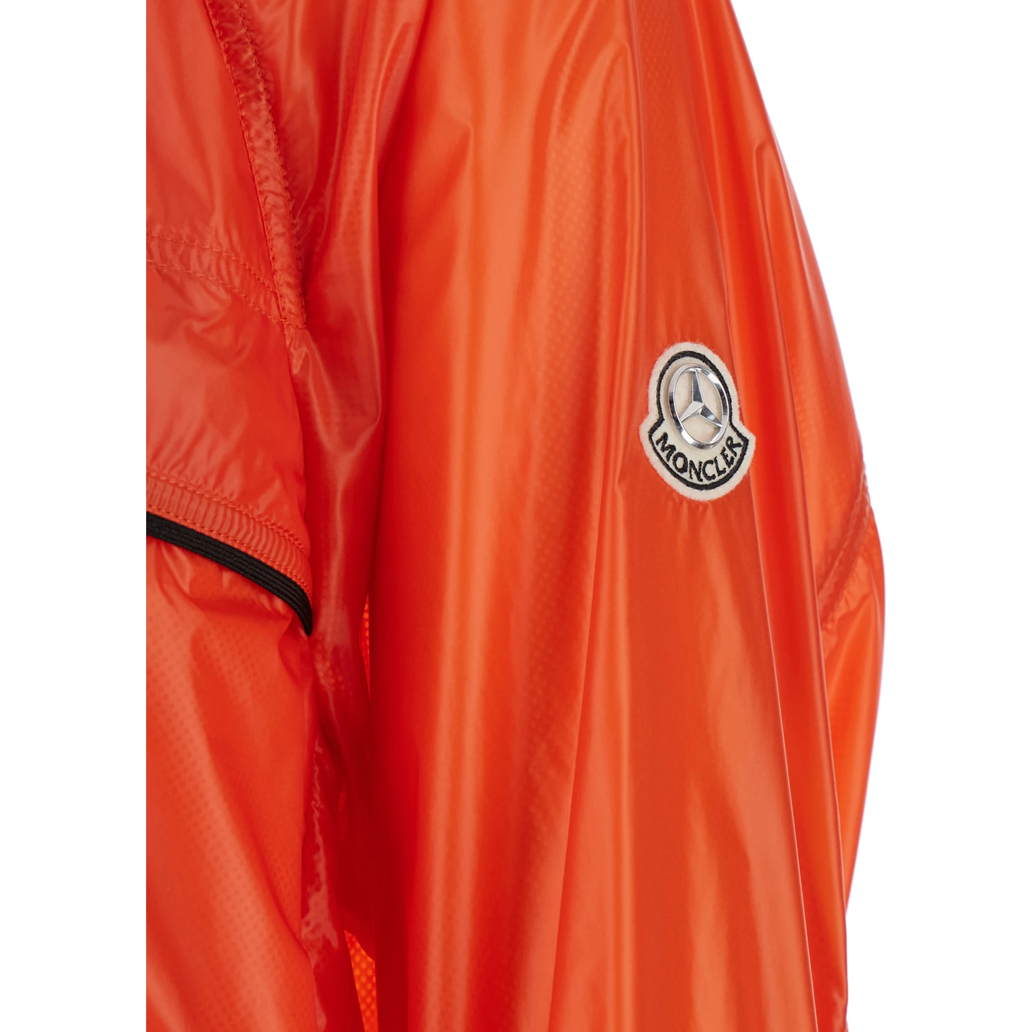Anubis Orange Jacket with Foldable Design and Iconic Logo Patch in Lightweight Nylon Man