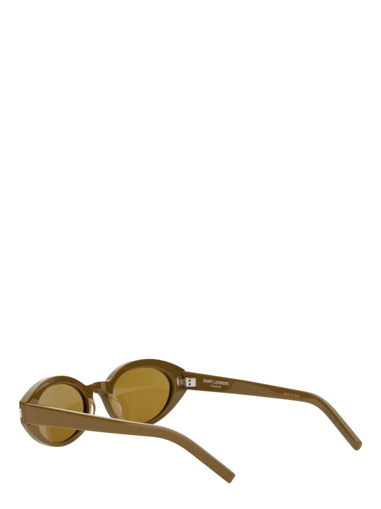 Brown Sunglasses with Cat-Eye Design and Embossed Logo Lettering on the Temples in Acetate Woman alternative