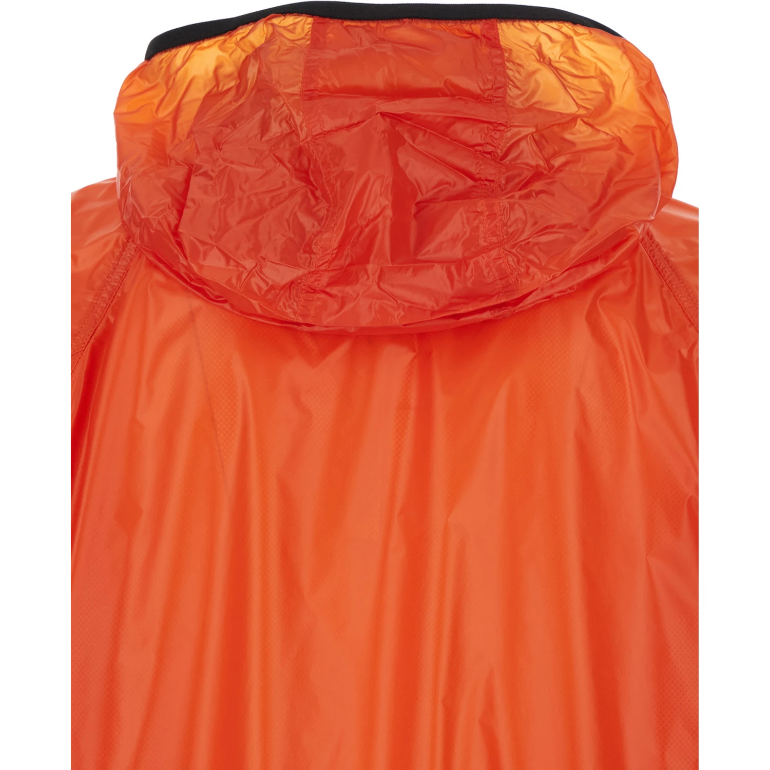 Anubis Orange Jacket with Foldable Design and Iconic Logo Patch in Lightweight Nylon Man