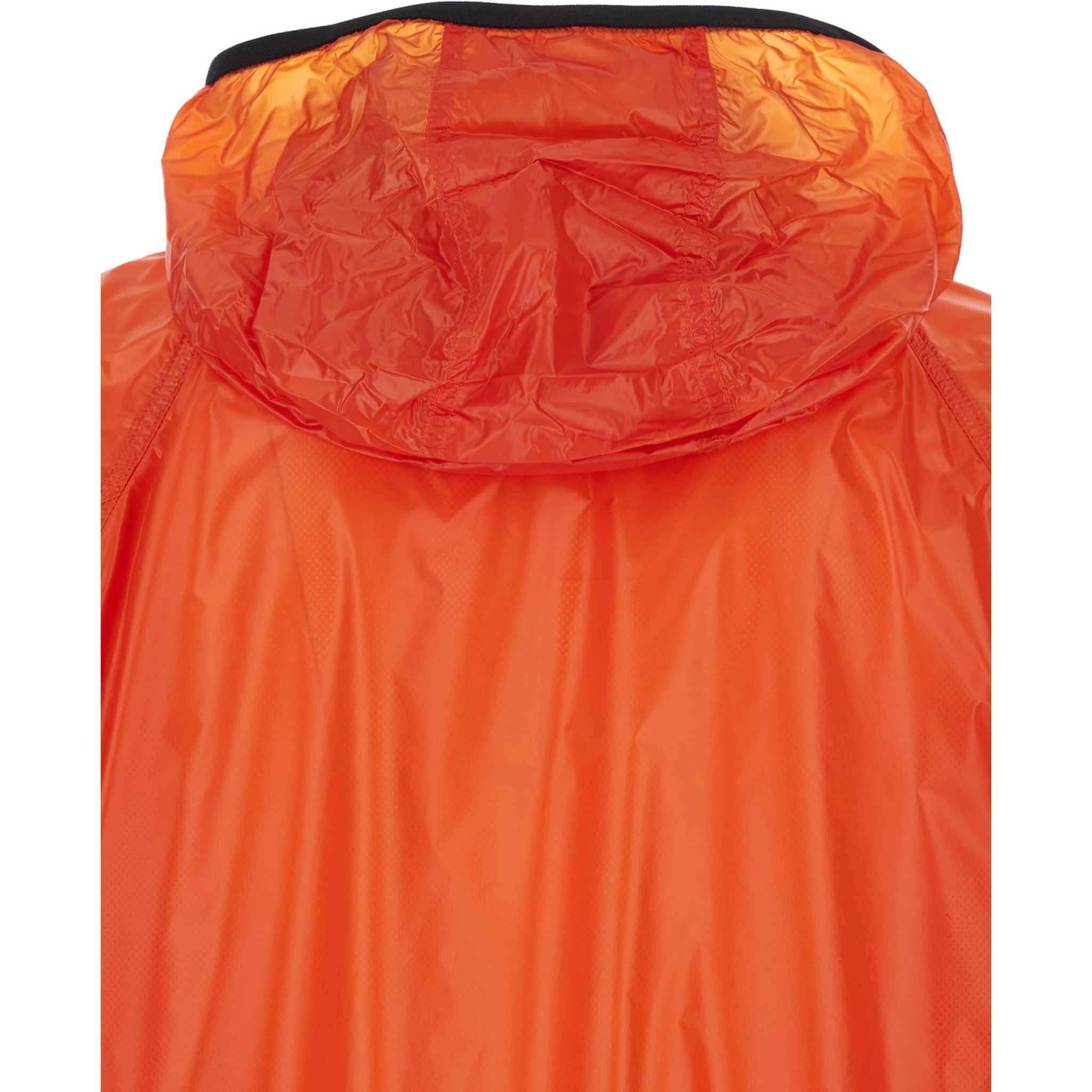 Anubis Orange Jacket with Foldable Design and Iconic Logo Patch in Lightweight Nylon Man