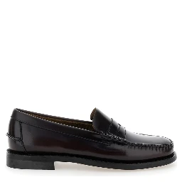 Bordeaux Pull-On Loafers in Leather Man