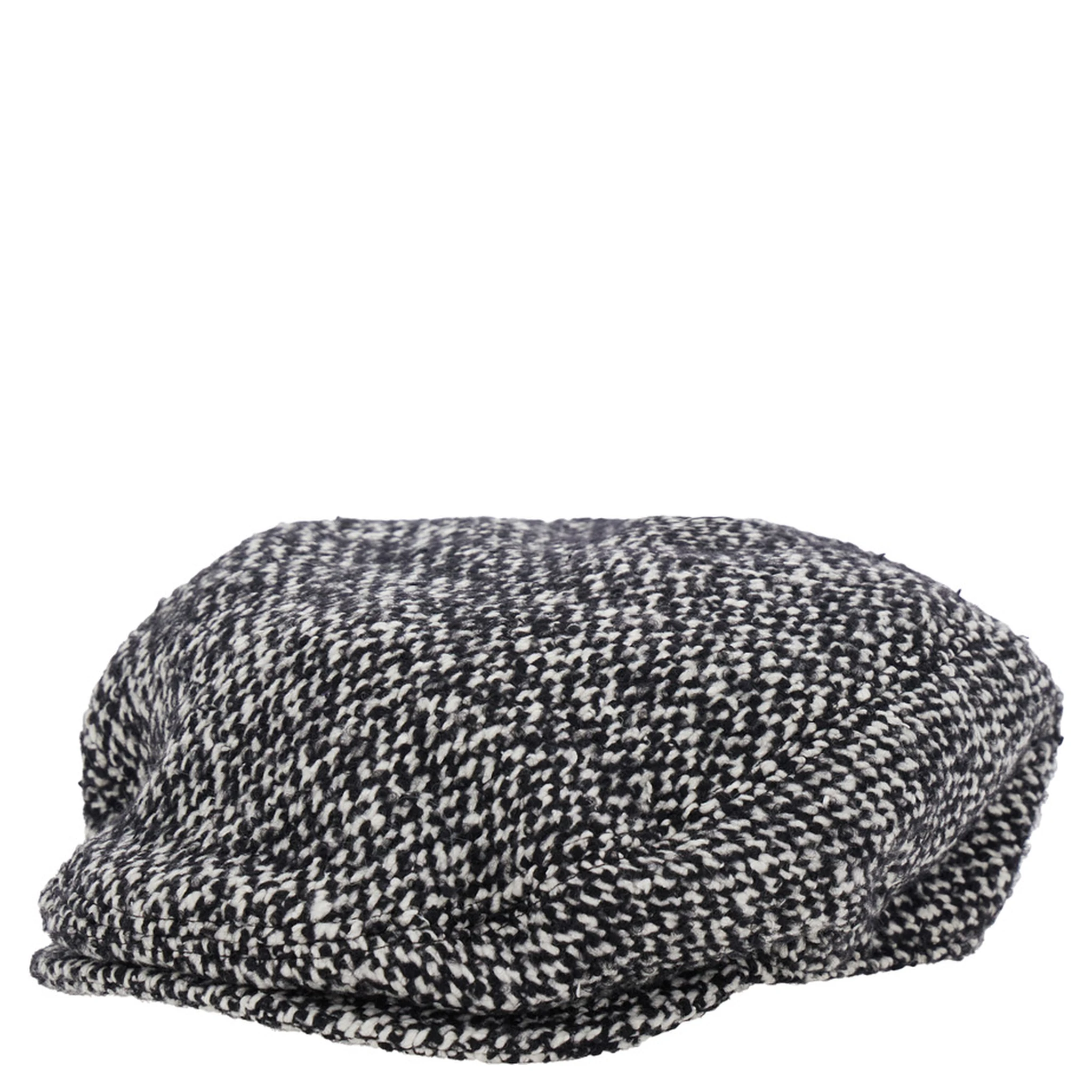 Grey Hat with Short Brim in Wool Blend Man