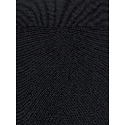 تنورة لاتسيو سوداء متوسطة الطول بخصر مطاطي عالٍ وتصميم واسع من قماش تقني للنساء