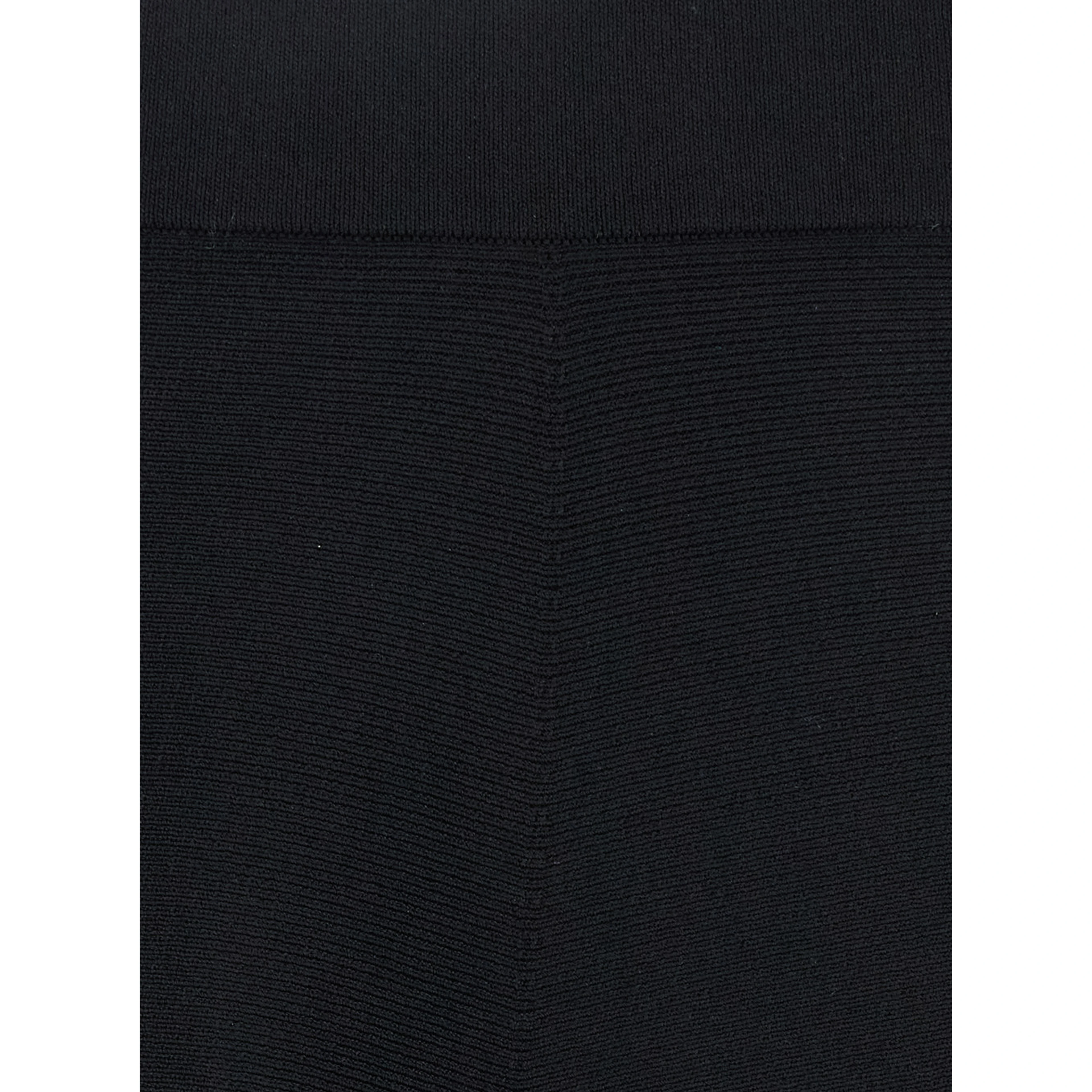 Lazio Black Midi Skirt with Elastic High Waist and Flared Design in Tech Fabric Woman