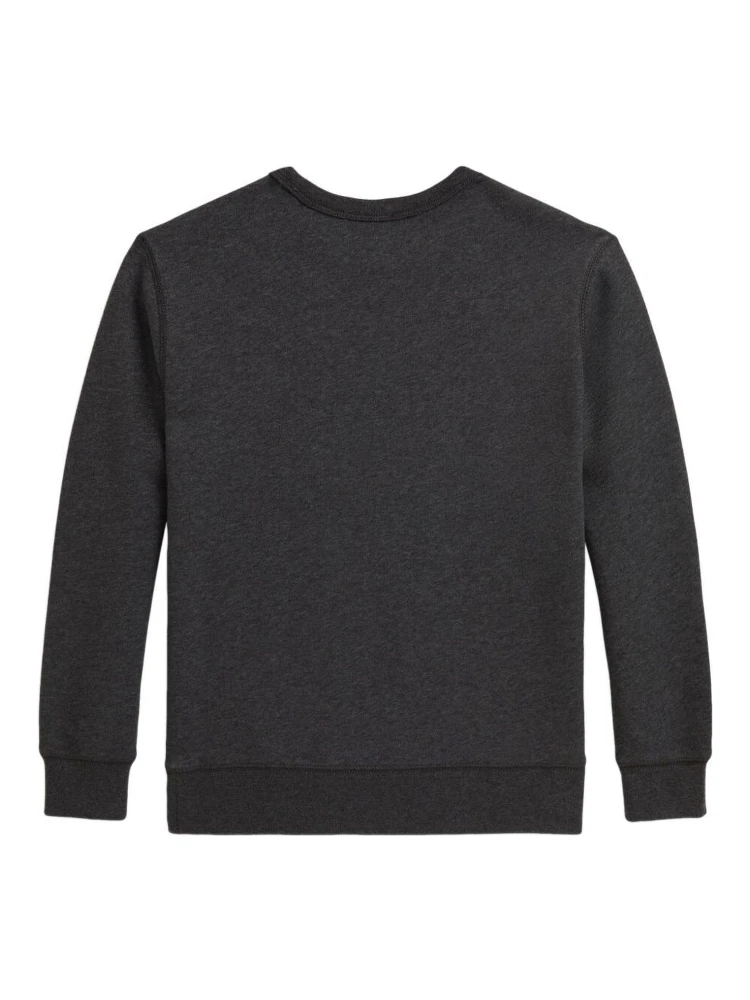 Grey Sweatshirt with Polo Bear Print on the Front in Cotton Boy alternative