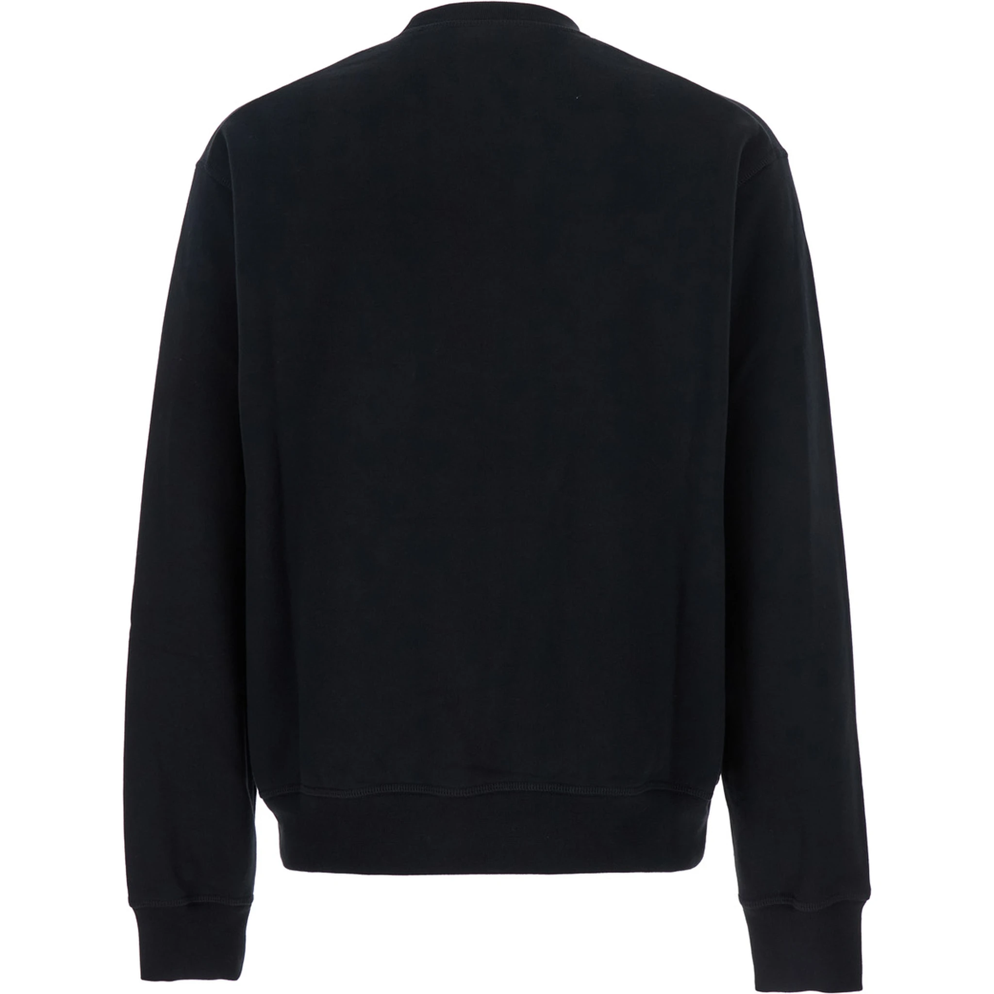 Ducati x D2 Black Sweatshirt with Logo Print on the Front in Cotton Man