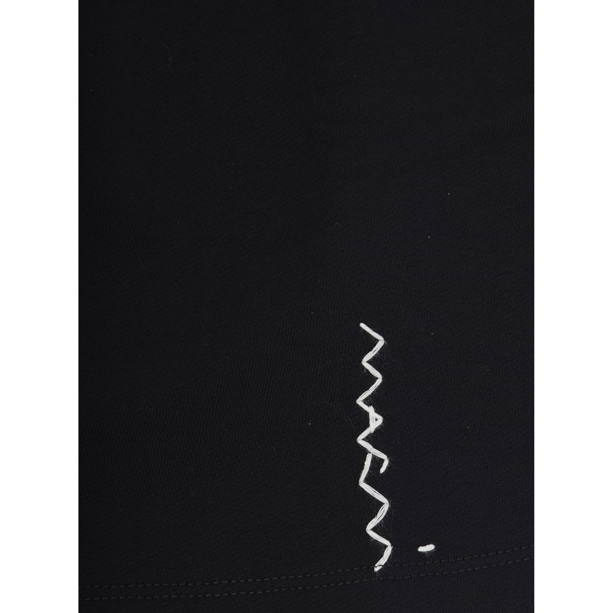 Black Skirt with Front Logo Lettering in Cotton Girl