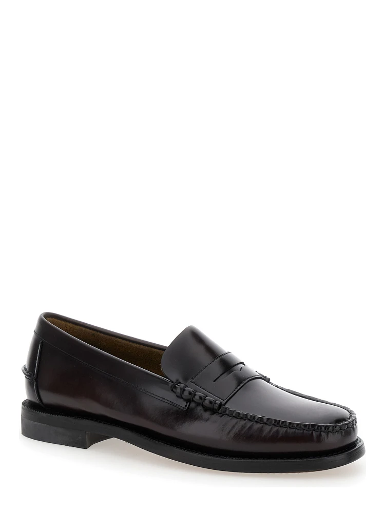 Bordeaux Pull-On Loafers in Leather Man alternative