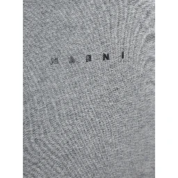 Grey Hoodie with Logo Lettering on the Front in Cotton Boy