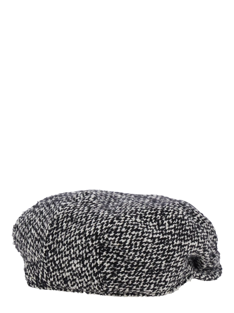 Grey Hat with Short Brim in Wool Blend Man alternative