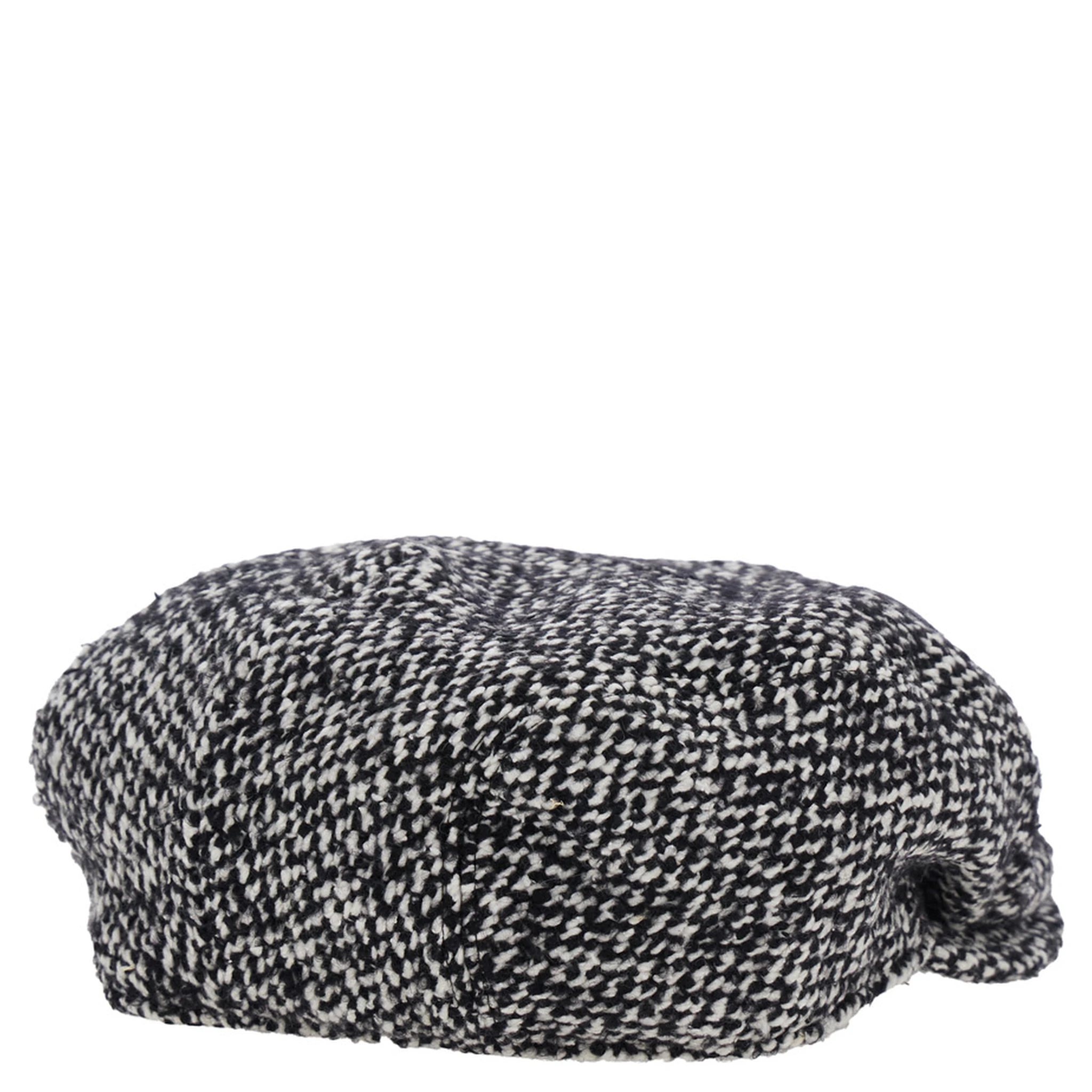 Grey Hat with Short Brim in Wool Blend Man