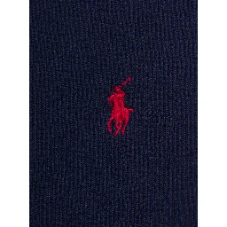 Blue Cotton Hoodie with  Logo Polo Ralph Lauren Kids Boy