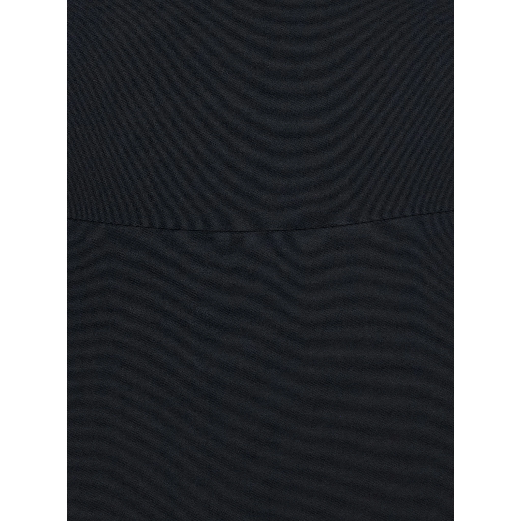 Black Mini Dress with Flared Skirt and Square Neckline in Viscose Blend Stretch Woman
