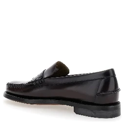 Bordeaux Pull-On Loafers in Leather Man
