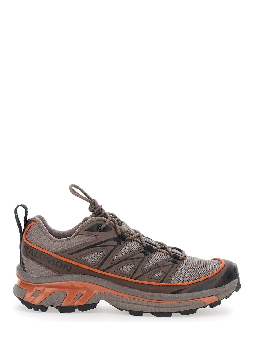 XT-6 Expanse Brown Sneakers with Logo Applied on the Tongue and Chunky Sole in Fabric Unisex