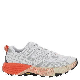 Speedgoat White Low Top Sneakers with Geometric Motif in Tech Fabric Unisex