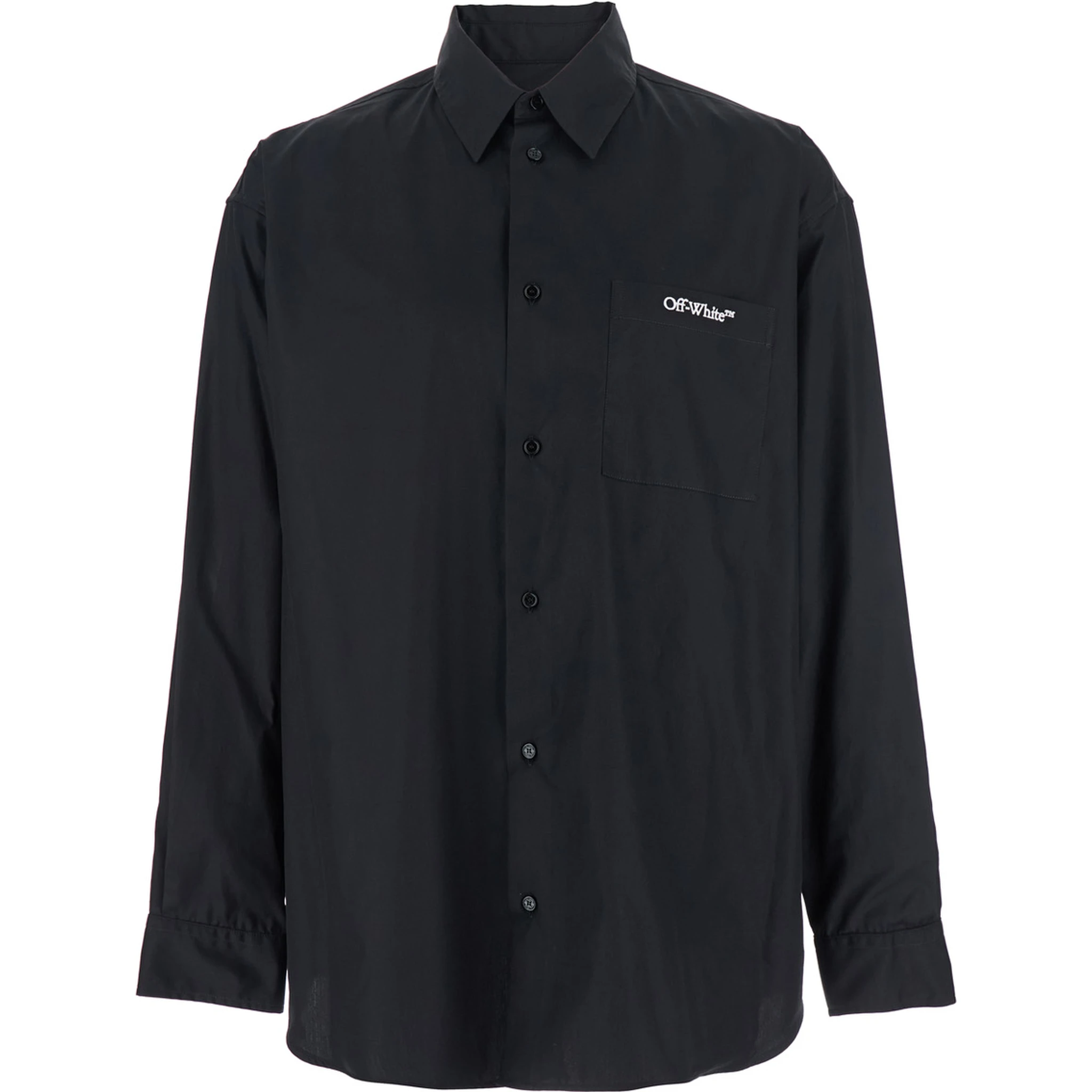 Brush Arrow Black Shirt with Logo Lettering on the Front and Maxi Print on the Rear in Cotton Blend Woman