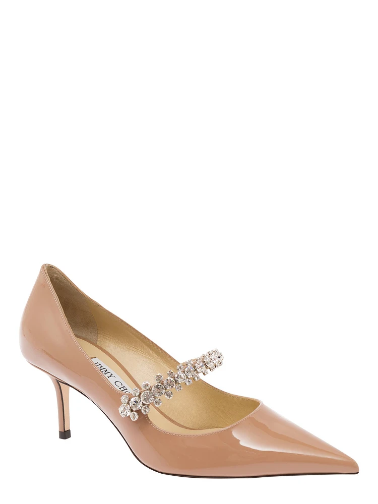 Bing Pink Pumps with Crystal Embellishment in Patent Leather Woman alternative