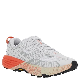 Speedgoat White Low Top Sneakers with Geometric Motif in Tech Fabric Unisex