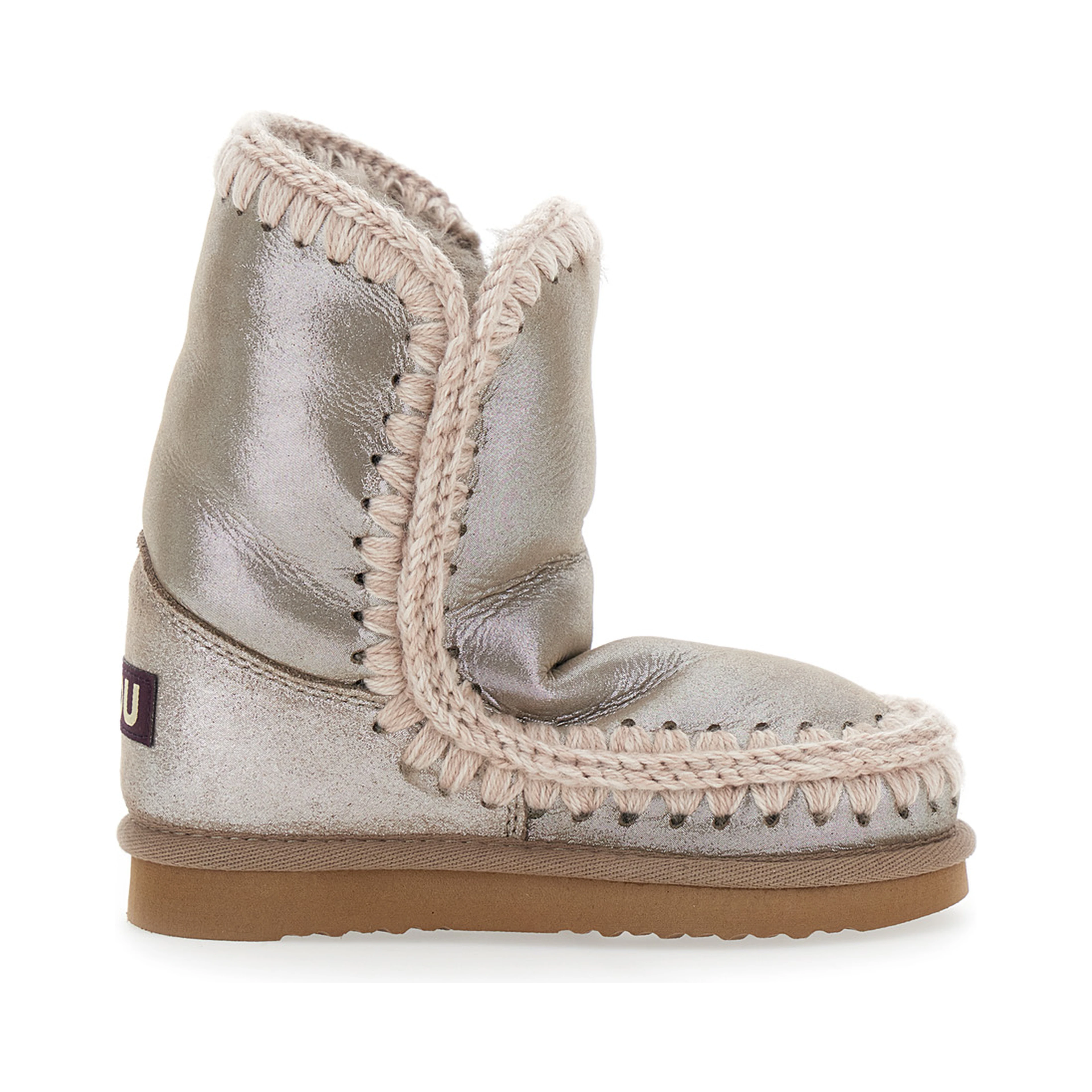 Eskino Metallic Ankle Boots in Patent Suede Girl