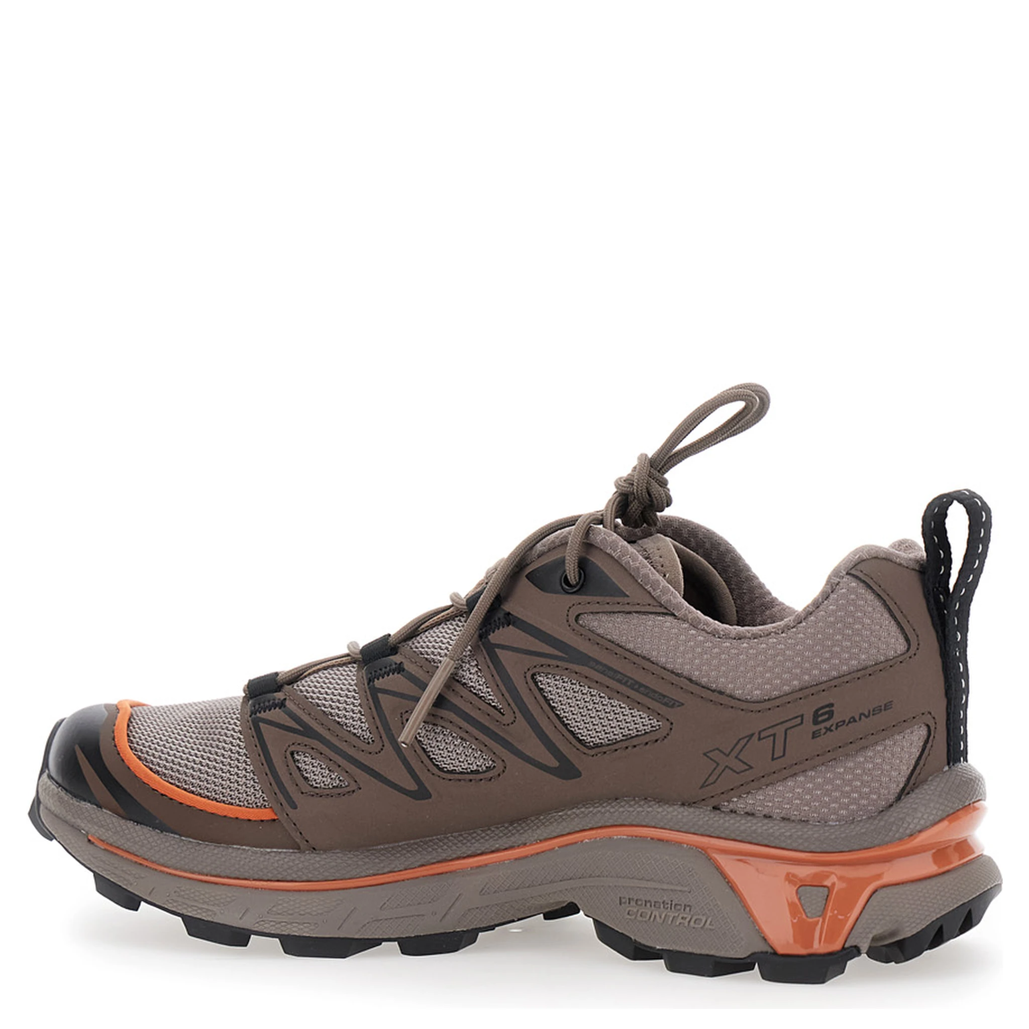 XT-6 Expanse Brown Sneakers with Logo Applied on the Tongue and Chunky Sole in Fabric Unisex