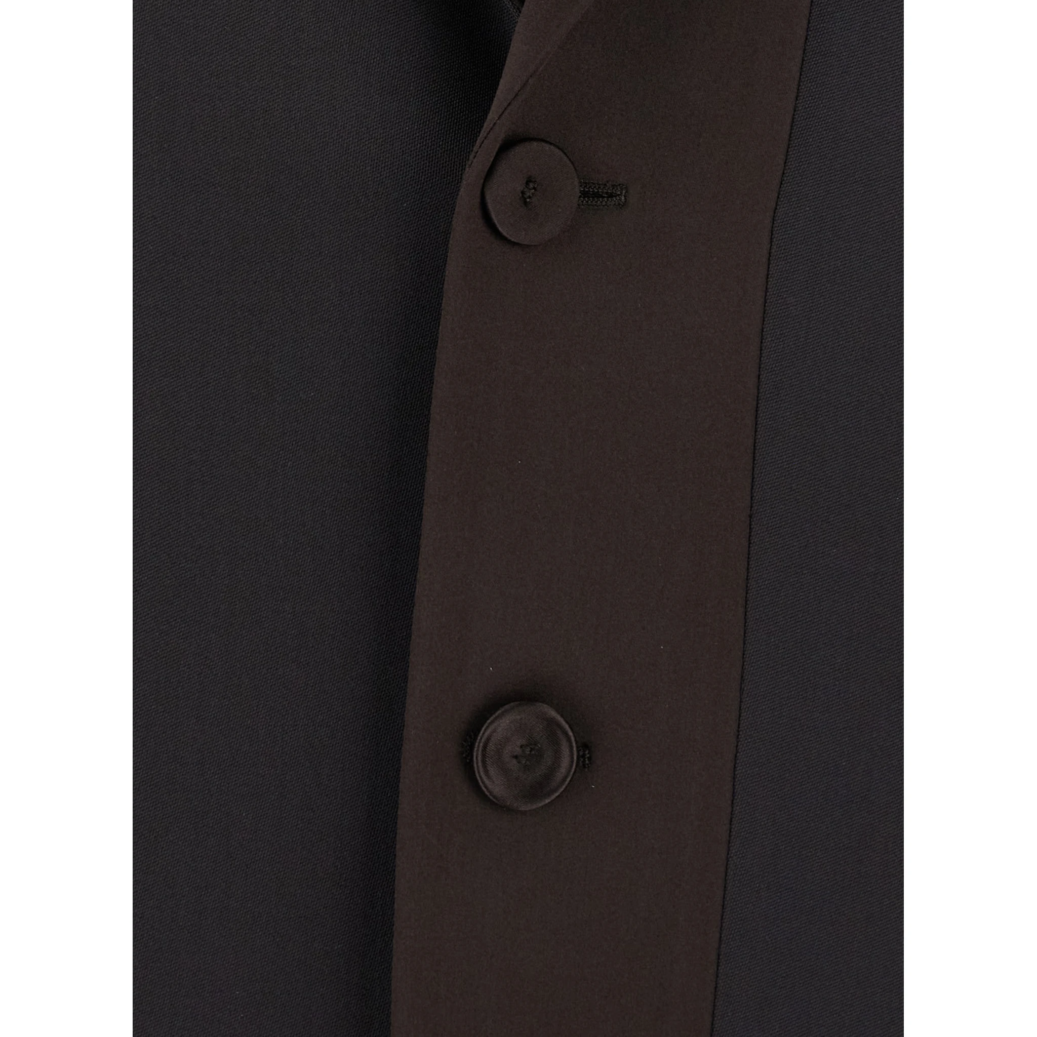 Brown Single-Breasted Jacket with Notched Revers in Wool Blend Man