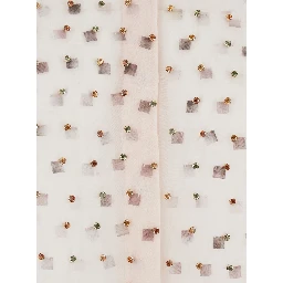 Chowy Pink Shirt with Classic Collar and Rhinestone Embellishments on the Front in Viscose Woman