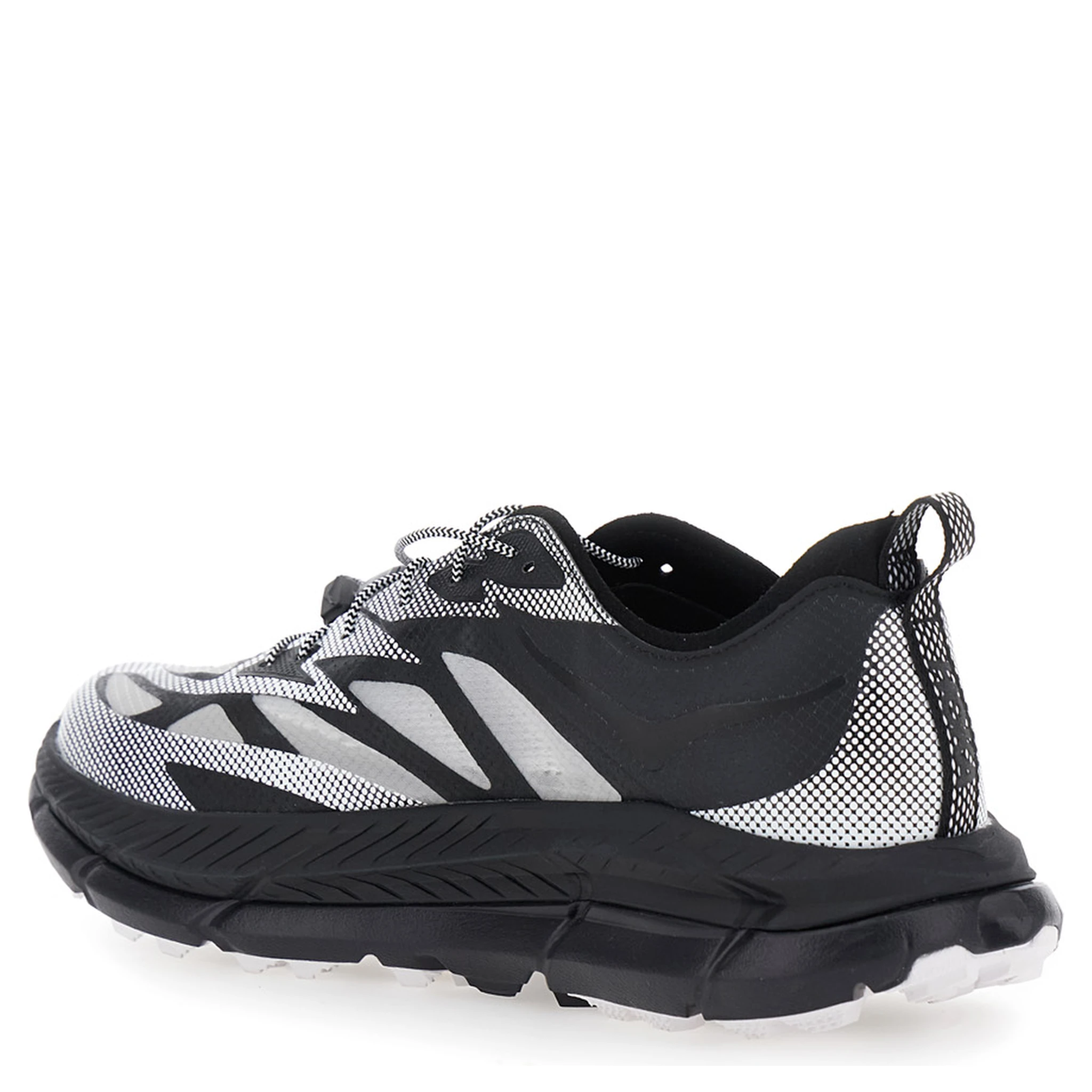 Mafate Speed 4 Lite Black Low Top Sneakers with Mesh Panels in Tech Fabric Unisex