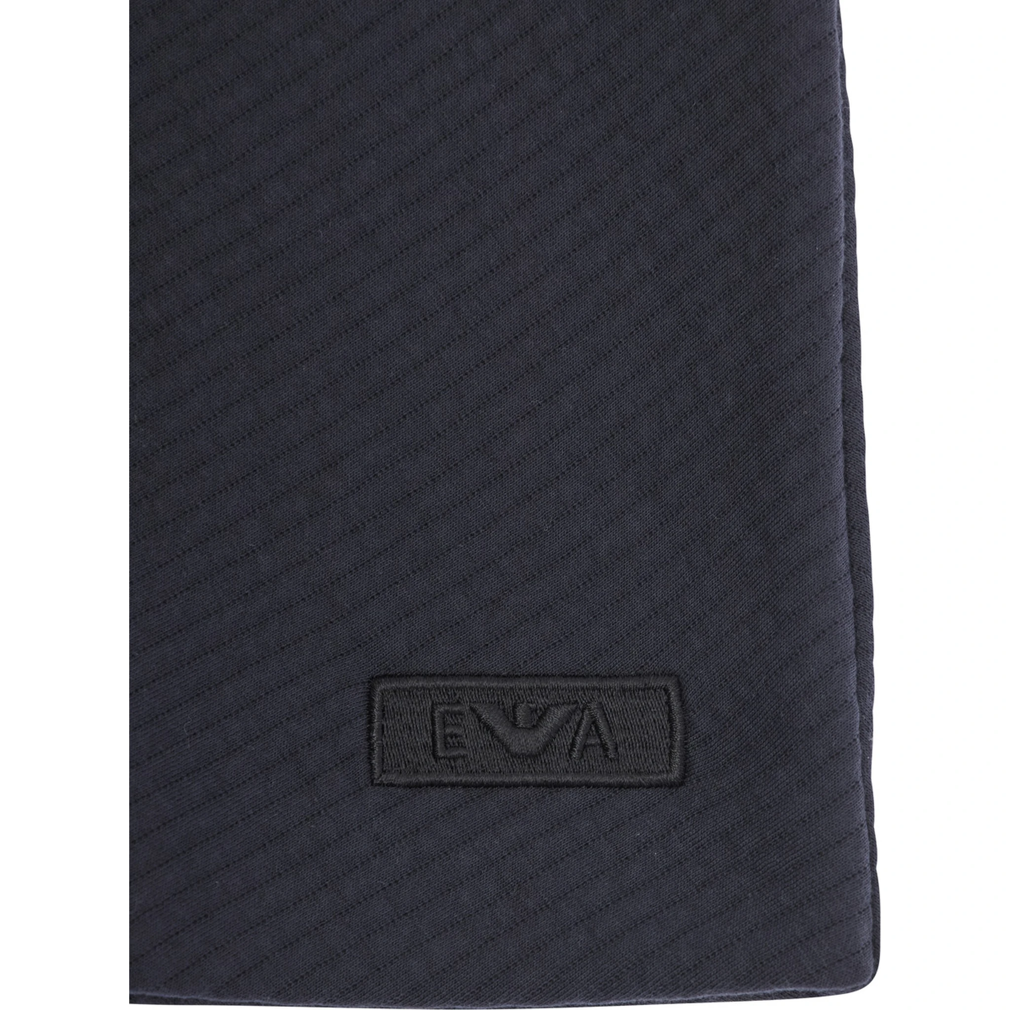 Blue A-Line Skirt with Double-Breasted Closure and Logo Patch on the Front in Cotton Blend Girl